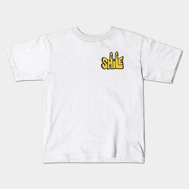 Smile Grafitti Kids T-Shirt by mongdrawings